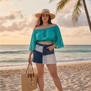 American Eagle Outfitters Blue Denim Skirt